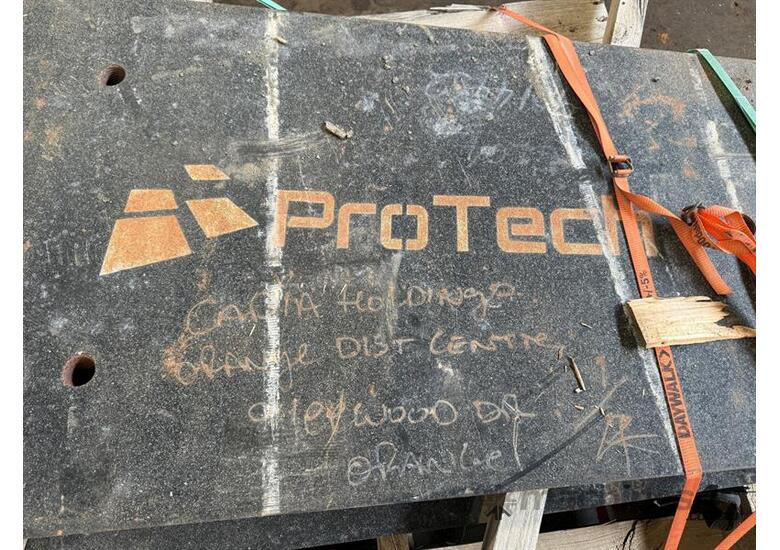 caption QTY OF STEEL PLATE TO PALLET