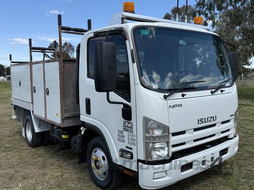 Isuzu NPR275 Short 4x2 Single Cab Automatic Service Body Truck. Ex Govt. 