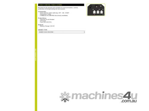 Pramac S5000 5.3 KVA Electric Start Portable Generator