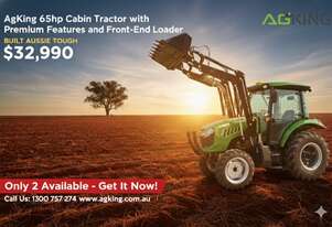 AgKing - 65HP Premier Cabin Tractor with Front End Loader