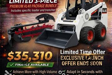 Brand   Ozziquip AL40 Mini Loader 4-in-1 with Trencher 3-Piece Package