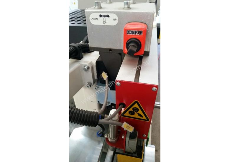 caption NANXING Touch screen 3 speed Automatic Edge Banding Machine NB5J with one Corner Rounding Machine
