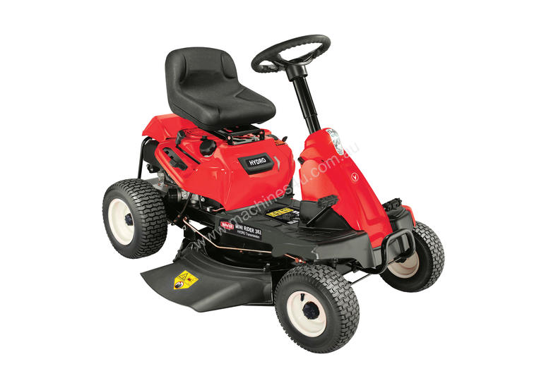caption ROVER 30in MINI RIDER HYDRO DRIVE RIDE ON MOWER