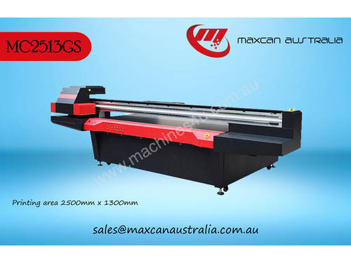 Maxcan Australia MC 2513GS - 16H   UV Cured Flatbed Digital Printer
