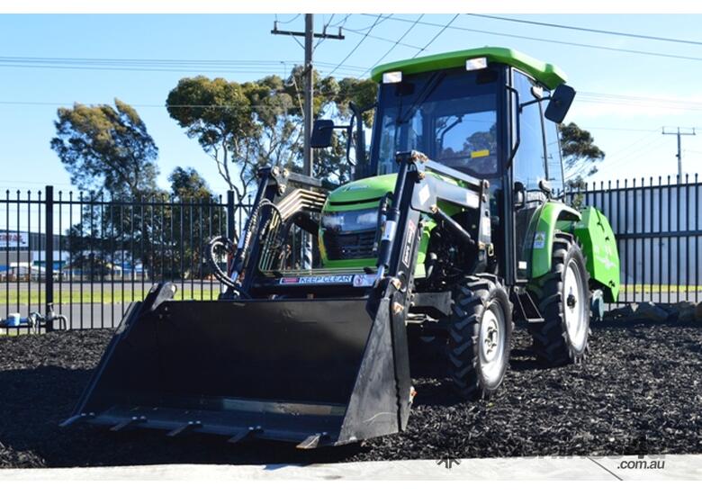 caption 2021 Agrison 40hp CDF Cabin + 6ft Slasher + FEL + 4 in 1 Bucket