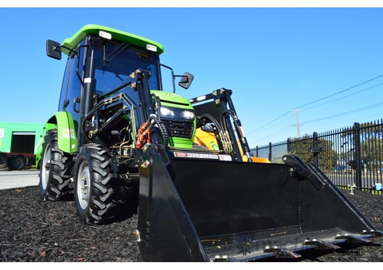 caption 2021 Agrison 40hp CDF Cabin + 6ft Slasher + FEL + 4 in 1 Bucket