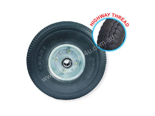 52108 - 260MM PU RUBBER FOAM FILLED PUNCTURE PROOF OFFSET WHEEL