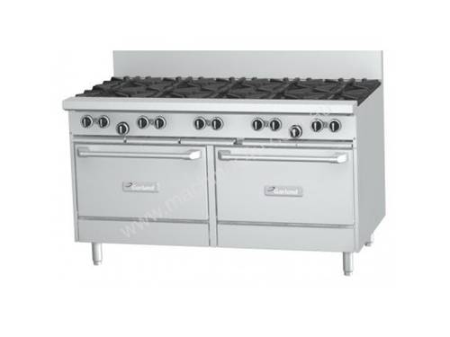 Garland GFE60-10CR Gas Range 10 Open Top Burners 1 Convection oven