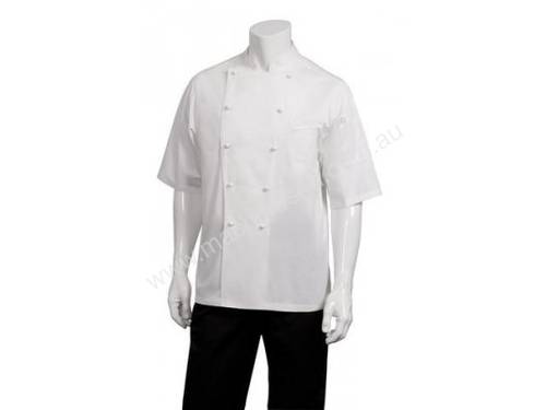 Chef Works ECSS-WHT Capri Premium Cotton Chef Jacket White