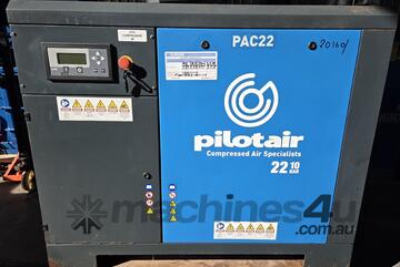 PILOTAIR PAC22 30hp 2250hrs. FOCUS 20hp +Dryer. KAESER 20hp 3in1. COMPAIR L45 VSpd 60hp. BOGE 40hp
