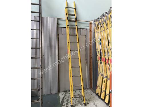 Branach Fiberglass Extension Ladder 3.9 to 6.4 Meter Industrial  