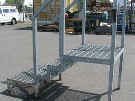 Raised Platform Steel Stairs Staircase Steps - 0.82m high - picture0' - Click to enlarge