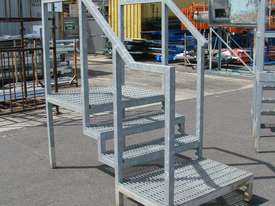 Raised Platform Steel Stairs Staircase Steps - 0.82m high - picture0' - Click to enlarge