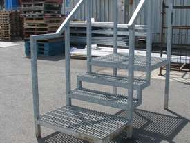 Raised Platform Steel Stairs Staircase Steps - 0.82m high - picture1' - Click to enlarge