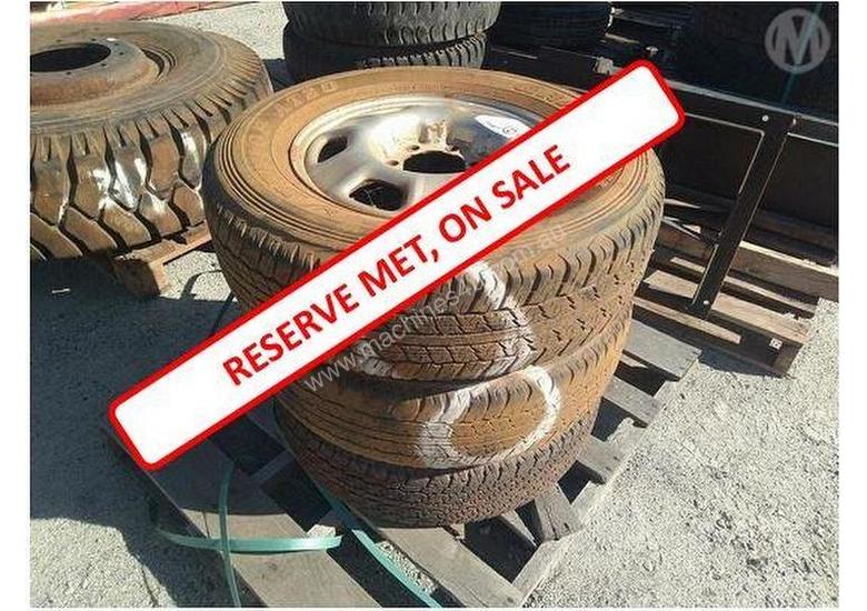 caption 3X Assorted Tyres ON 6 Stud 17 Inch Rims