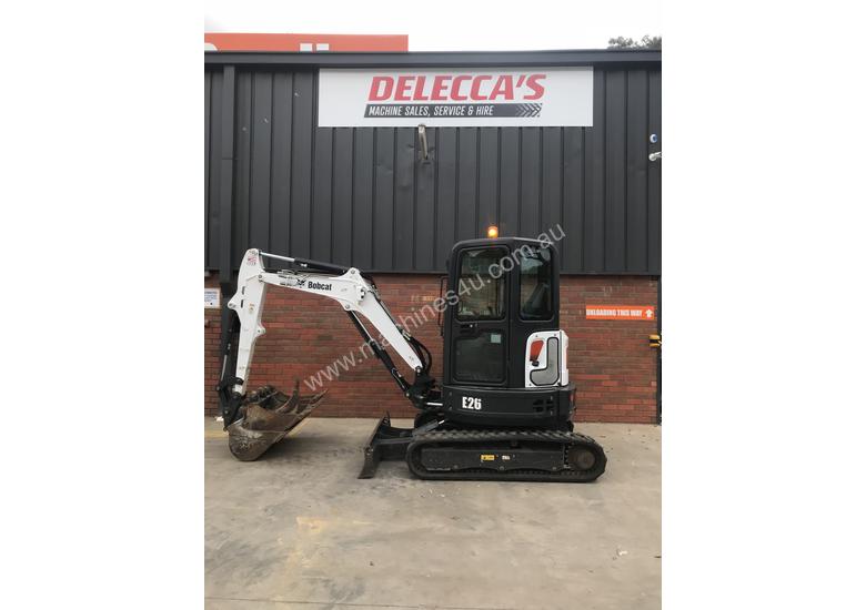 caption Bobcat E26 Low hours