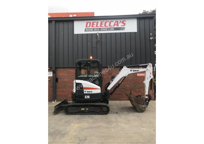 caption Bobcat E26 Low hours