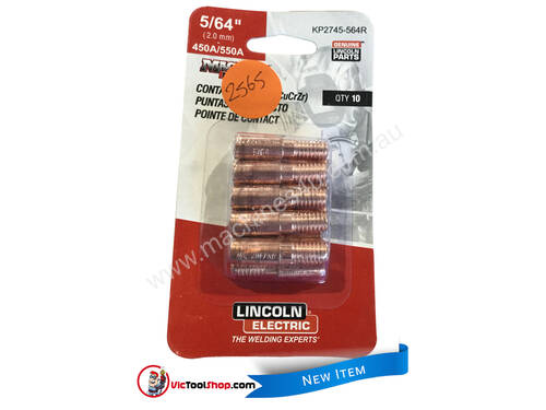 Lincoln Electric MIG Gun Contact Tips 2.0mm 450A/550A - KP2745-564R 10pcs per pack