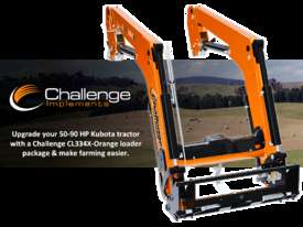 Match your Kubota 50-90 HP farming tractor with a new Challenge CL334X-Orange front-end loader - picture0' - Click to enlarge