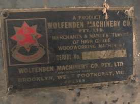 Wolfenden Wood Planer Vintage - They don't make them like this anymore! - picture2' - Click to enlarge
