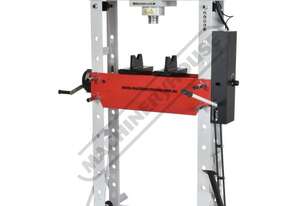 HPF-50 Industrial Hydraulic Press - 50 Tonne Robotic Welded Steel Frame Construction Includes Adjust