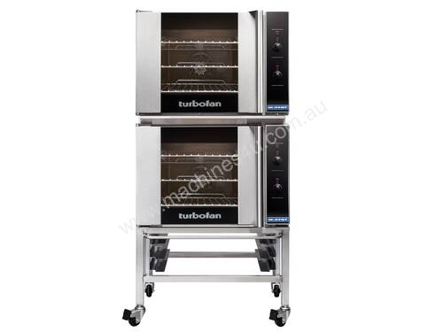 Turbofan E30M3/2 - Double Stacked - GN 1/1 Manual / Electric Convection Ovens Double Stacked on a St