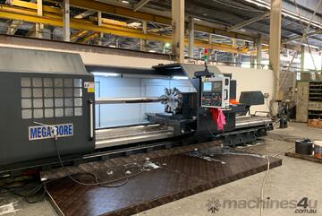 HOLLOW SPINDLE LATHE CNC 10 INCH HS 40 INCH SWING X 2M (78 INCH) CENTERS MEGABORE HOLLOW SPINDLE LATHE CNC 10 INCH HS 40 INCH SWING X 2M (78 INCH) CENTERS MEGABORE