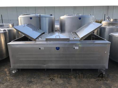 3,100ltr Jacketed Stainless Steel Tank