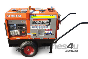 Kubota Generator 6KVA - GL6000 Lowboy 3 - Wheel Kit & Steel Bund