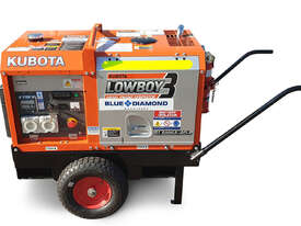 Kubota Generator 6KVA - GL6000 Lowboy 3 - Wheel Kit & Steel Bund - picture0' - Click to enlarge