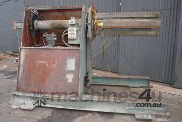 BISON Large cantilever press shop decoiler despooler hydraulic drive brake payoff ROLLER MANDRILL
