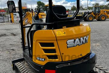 3.8T SANY Mini Excavator SY35 - Powerful Yanmar Tier 5 Engine!