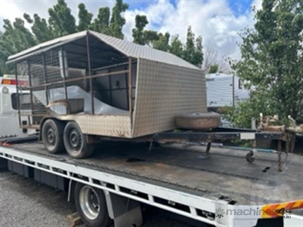 Buy Used Black Home Made Home Made Enclosed Dual Axle Enclosed Trailers