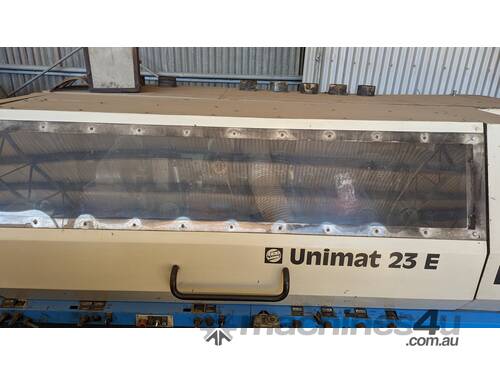 Weinig UNIMAT 23 E Used multihead moulder including Weinig Sharpener