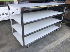 Steel Trolley  (4 shelves) Heavy duty - picture0' - Click to enlarge