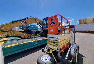 JLG Electric Scissor Lift & Trailer Package Deal! Low Hours, Ready for Work!