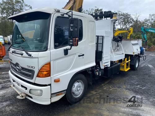 2010 HINO 500 FLOCON CAB CHASSIS ASPHALT TRUCK 