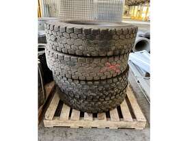 4 X BRIDGESTONE M711 11R X 22.5 TYRES - picture0' - Click to enlarge