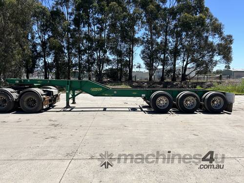 1997 Kennedy Tri-Axle Drop Deck Rigid Skel Logging B-Trailer