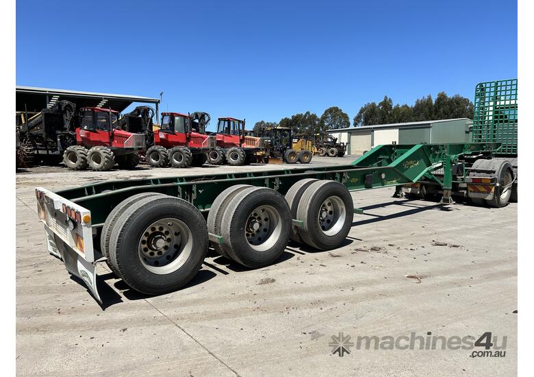 Buy Used 1997 kennedy 1997 Kennedy Tri-Axle Drop Deck Rigid Skel ...