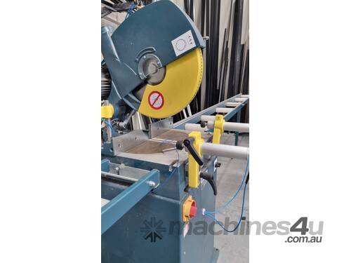 Brobo TNF115 240v Aluminium Drop Saw & Feed Roller Conveyors