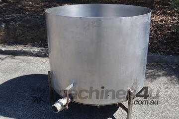 Open Top Stainless Steel Tank - 500L
