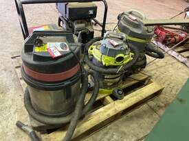 Workshop Vaccums - Quantity of 3 - (Ryobi and Jetwave) -Not Tested -Sold as is  - picture0' - Click to enlarge