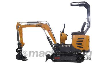 XHD10 1 Ton Mini Excavator With Swing Boom And Semi-Automatic Quick Hitch
