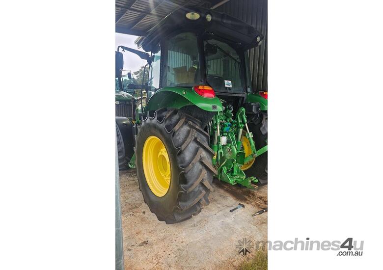 caption John Deere Tractor 90hp - Hydrostatic Steering, Cab Suspension for Ultimate Comfort!