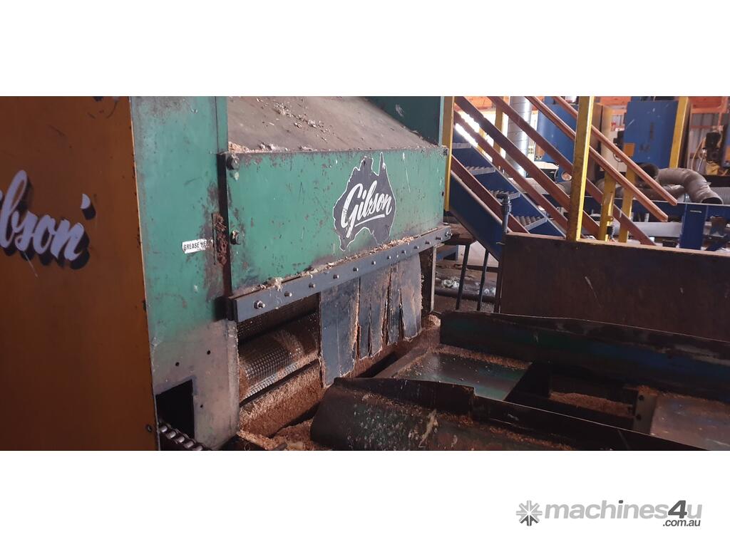 Used gibson Gibson 200mm Heavy Duty Multisaw Edger with 1 fixed and 3 ...