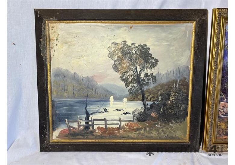 caption QTY 2 X LANDSCAPE PAINTING & PRINT