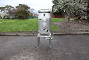 Stainless Steel Multi-Access Processing Storage Vessel Tank Kettle with Locking Lid & Valves - 220L