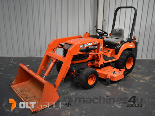 Kubota BX1800 Tractor with Front End Loader Mid Mount Mower 20hp Diesel Low Hours