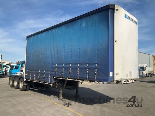 2017 Krueger ST-3-38 Tri Axle Drop Deck Curtainside A Trailer